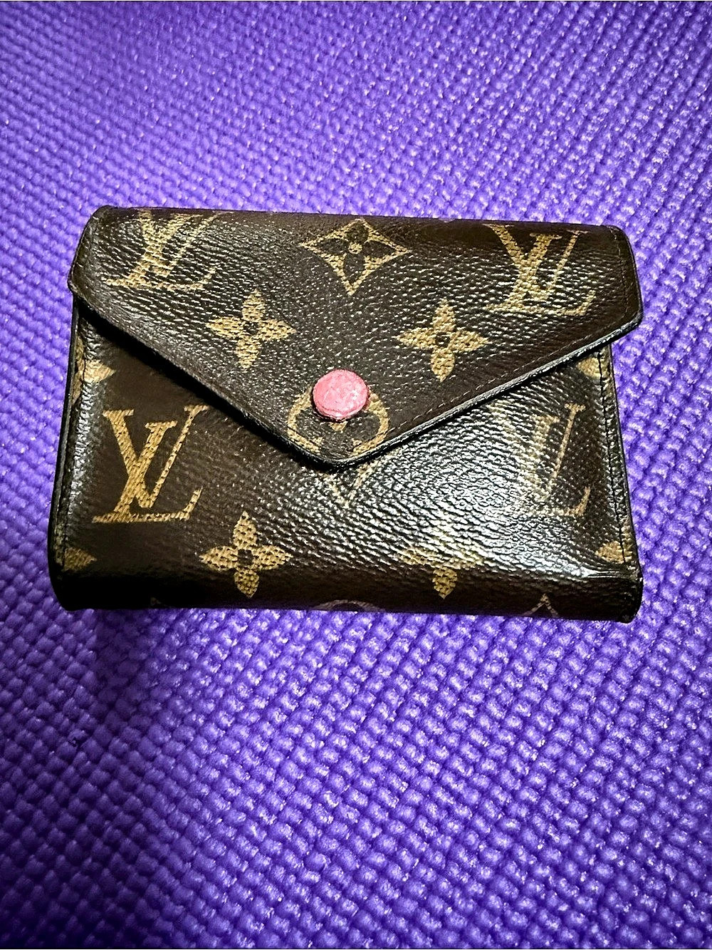 Louis Vuitton Victorine Wallet Monogram Brown & Maroon